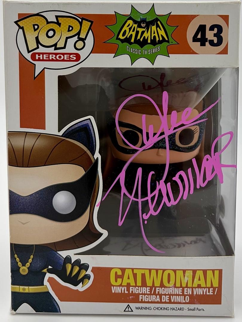 Julie Newmar Signed Funko Pop #43 Catwoman (Batman) - JSA COA